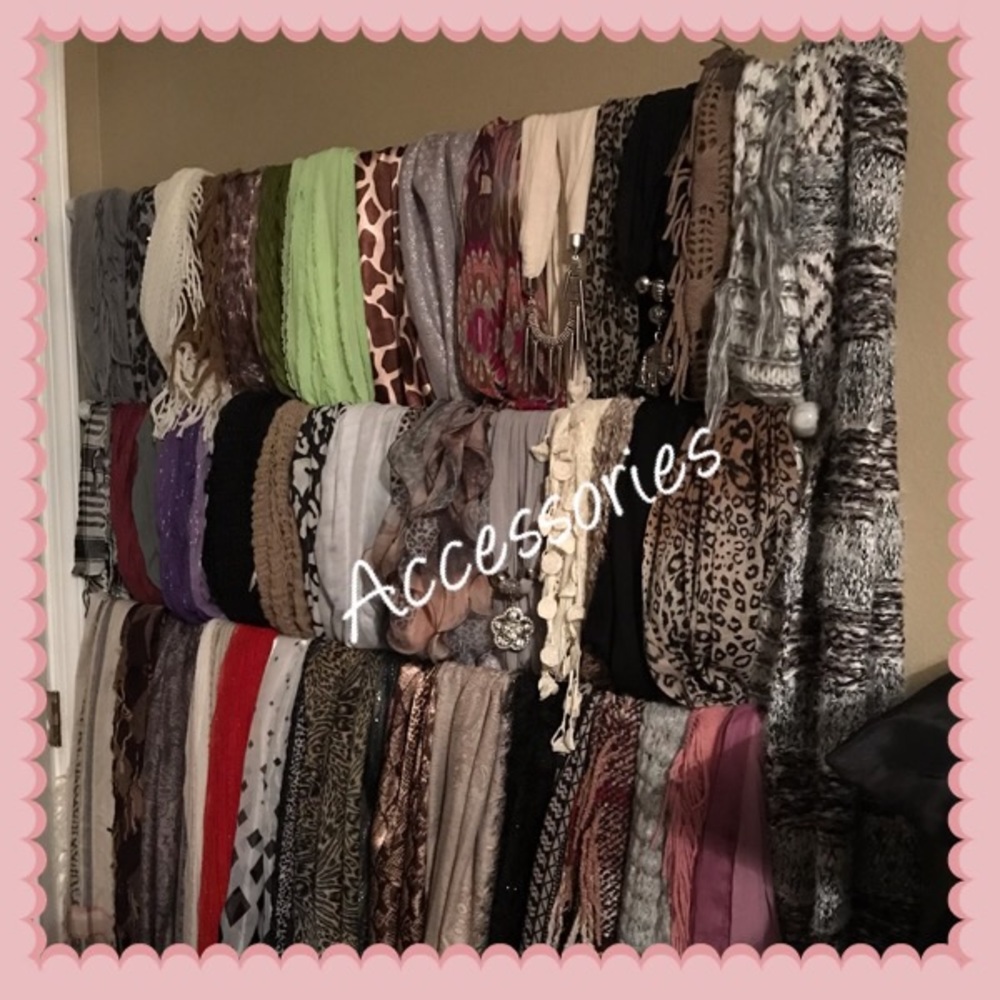 Accessories- this is my 60+ scarf collection.